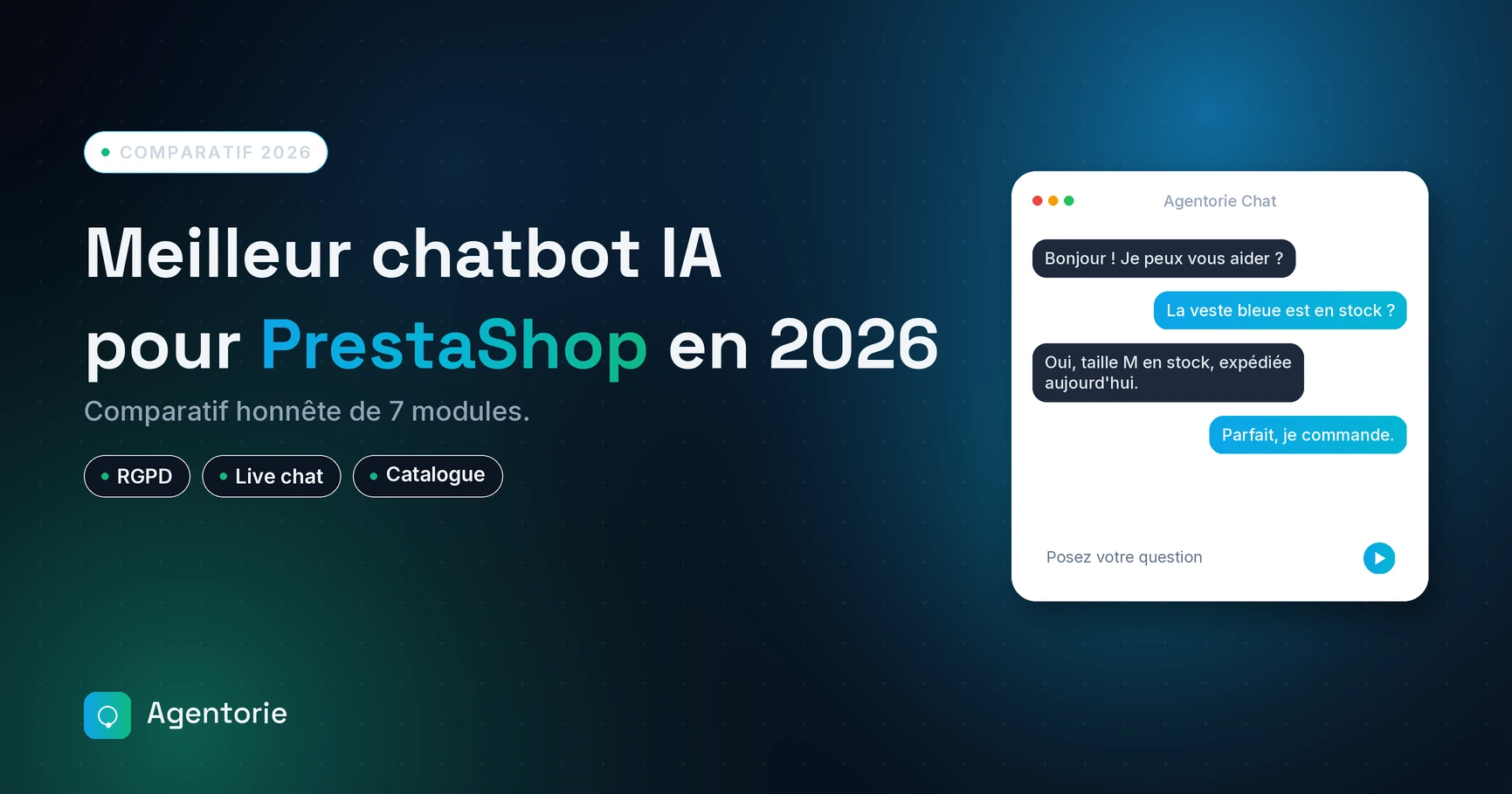 Comparatif 2026 des meilleurs modules chatbot IA pour PrestaShop